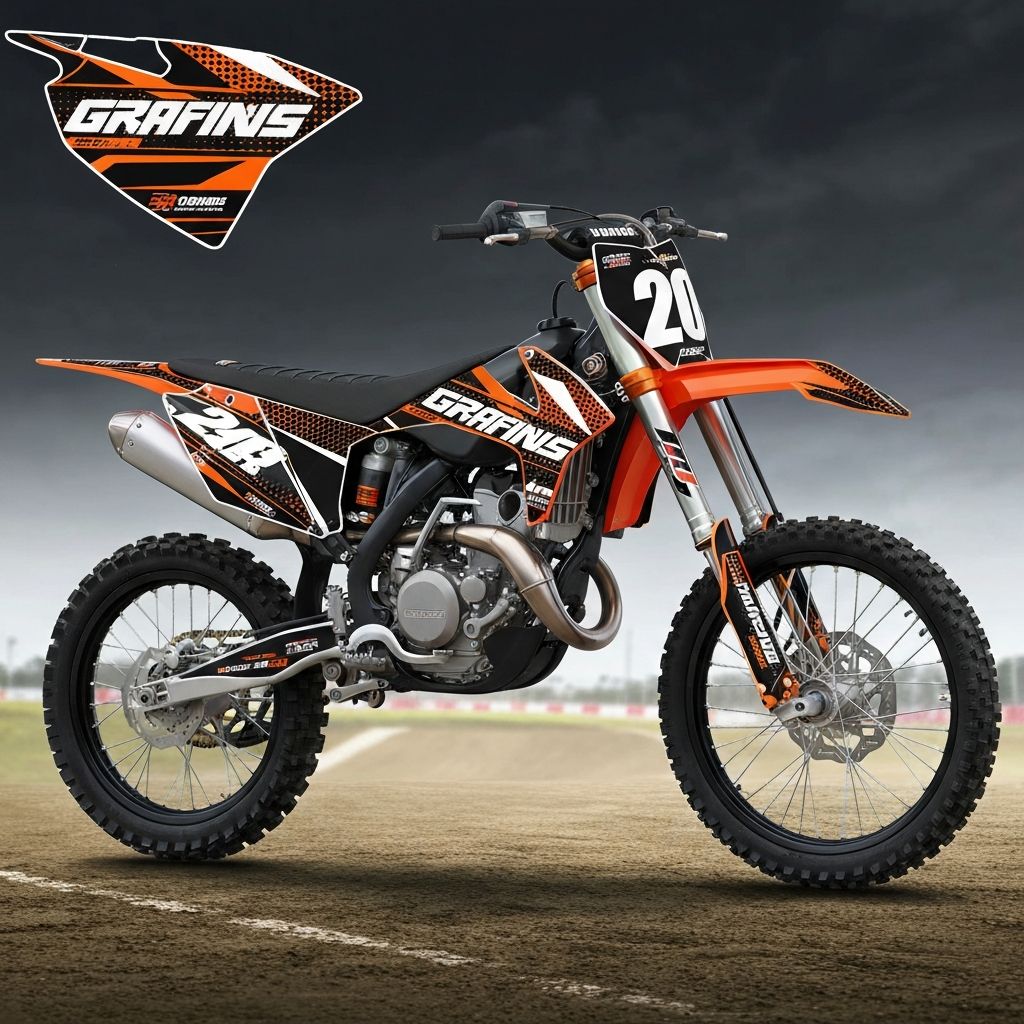 Moto con Kit Gráfico